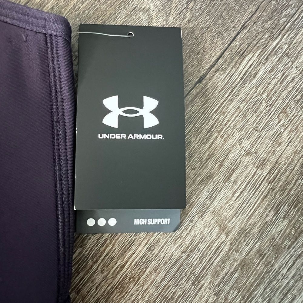 Under Armour 3x High Support Purple Sports Bra - Picture 4 of 10